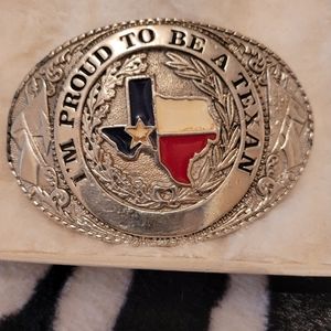 Vintage 1986 State of Texas Belt Buckle